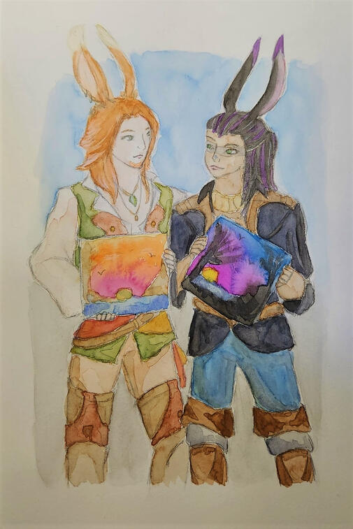 Wine & Paint (watercolor)